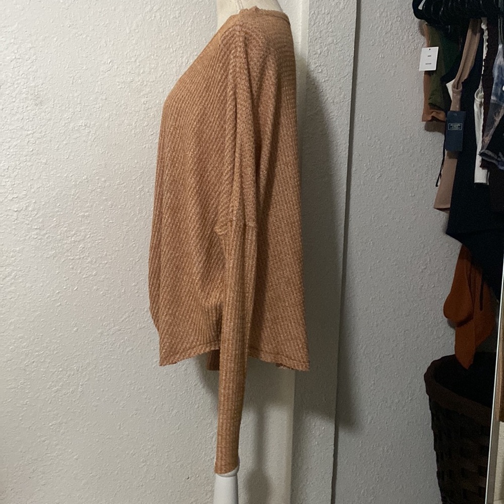 UO Out From Under Jojo Oversized Thermal Button Front Top - Picture 6 of 11